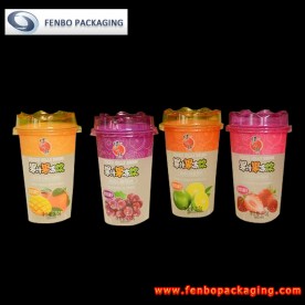 215gram plastic cups with lids,juice packs for kids-FBSLB003
