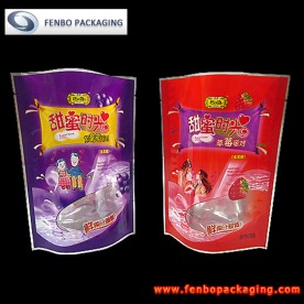 stand up candy bags pouch with window | candy packaging-FBRFZL004