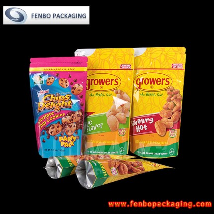 foil stand up ziplock pouch bags | snack food packaging-FBLLZL004 foil stand up ziplock pouch bags | snack food packaging-FBLLZL004