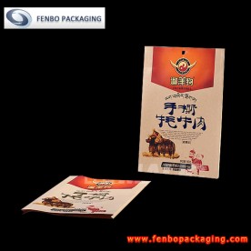 side gusset kraft jerky bags | beef jerky packaging-FBFQD004