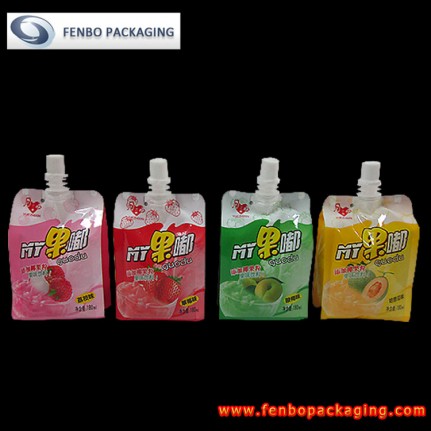 beverage pouch bag with spout | food and beverage packaging-FBQEB005