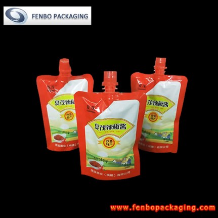metalized stand up pouches china | chili sauce packaging-FBTBZL008 metalized stand up pouches china | chili sauce packaging-FBTBZL008