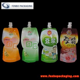plastic liquid standing pouch with spout | packaging for liquid products-FBYXZL010