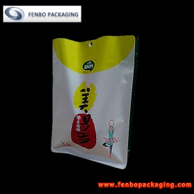280gram food packaging flat bottom pouch bag with zipper packaging-FBBBFPDA001