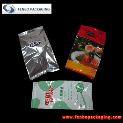 quad seal foil powder packaging bags | powder product packaging-FBFQD011  quad seal foil powder packaging bags | powder product packaging-FBFQD011