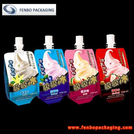 ice cream spout pouch | ice cream packaging-FBQEB014  ice cream spout pouch | ice cream packaging-FBQEB014