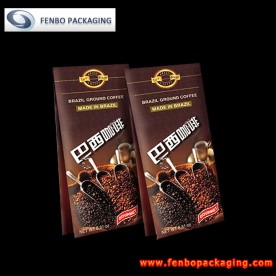 quad seal ground coffee pouch bags | packaging for coffee-FBFQD014