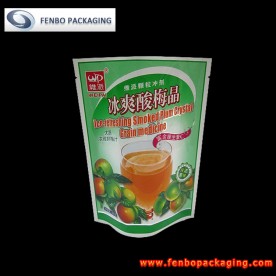 250g plastic green stand up pouches-FBRFZLA003