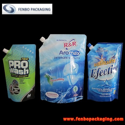 laundry liquid detergent plastic bag with spout | packaging for detergent-FBXZZL018 laundry liquid detergent plastic bag with spout | packaging for detergent-FBXZZL018