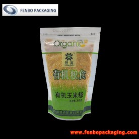 310gram resealable stand up vacuum pouches bags with window-FBLLZLA007A