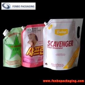 stand up liquid pouches bag with spout | doy bag packaging-FBXZZL021