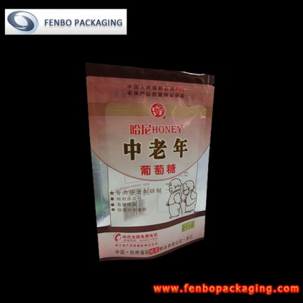 400gram standing up poly bags pouch ziplock with window-FBLLZLA009 400gram standing up poly bags pouch ziplock with window-FBLLZLA009