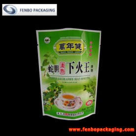 plastic standing up tea bag pouch 100 gr-FBRFZLA009