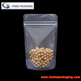 180gram clear ziplock stand up doypack pouch bags nuts-FBLLZLA011