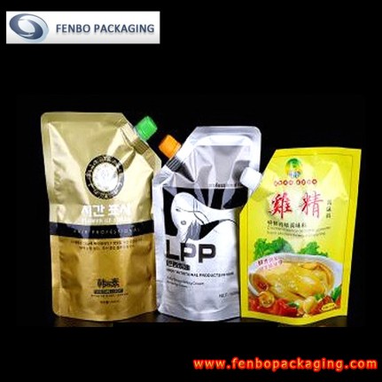 aluminium foil stand up pouch with spout | packaging standing pouch-FBXZZL025 aluminium foil stand up pouch with spout | packaging standing pouch-FBXZZL025
