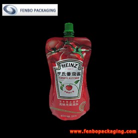 320gram tomato sauce stand up pouch ketchup packing pouches-FBYXZLA003