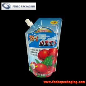 fruit juice standing doypack foil pouch with spout 600ml-FBXZZLA001