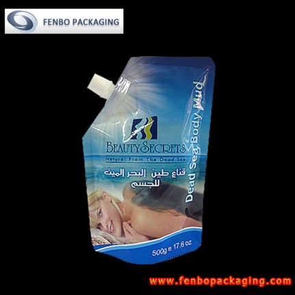 500gram cosmetic spout doypack pouch bag wash off mud greece-FBXZZLA002 500gram cosmetic spout doypack pouch bag wash off mud greece-FBXZZLA002