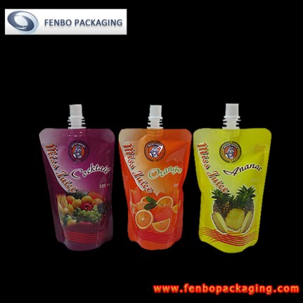 plastic printed stand up pouches with cap | fruit juice pouch packaging-FBTBZL032 plastic printed stand up pouches with cap | fruit juice pouch packaging-FBTBZL032