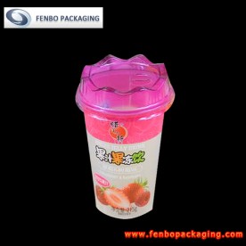 215gram plastic drinking cups with lids and straws|juice packaging materials-FBSLBA008B