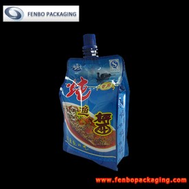 350gram custom disposable aluminum spout pouches-FBQEBA015
