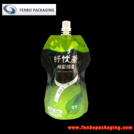 400ml aluminium beverage stand up pouches bag with spout fitment-FBYXZLA015A