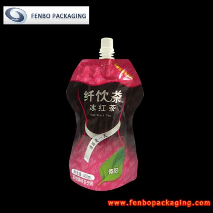 400ml shaped stand up tea drink pouches-FBYXZLA015B 400ml shaped stand up tea drink pouches-FBYXZLA015B