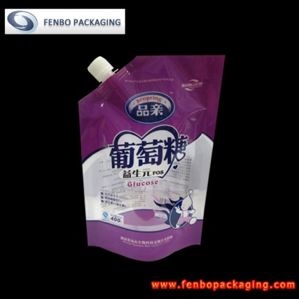 400gram plastic spout pouches with cap for sale in china-FBXZZLA015B 400gram plastic spout pouches with cap for sale in china-FBXZZLA015B