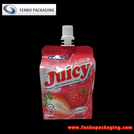 250ml spouted refillable frozen juice pouches bags-FBQEBA017E