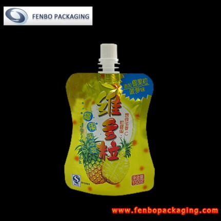 150ml aluminium foil standing up pouch juice full printing-FBYXZLA020 150ml aluminium foil standing up pouch juice full printing-FBYXZLA020