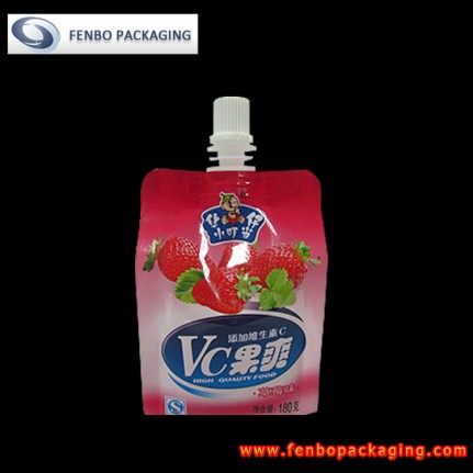 180ml disposable plastic drink pouches with spout-FBQEBA018B 180ml disposable plastic drink pouches with spout-FBQEBA018B