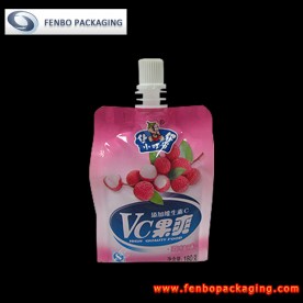 180ml plastic fruit drink beverage pouches with spout-FBQEBA018C