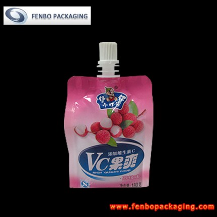 180ml plastic fruit drink beverage pouches with spout-FBQEBA018C
