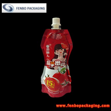 258gram tomato ketchup doypack stand pouch with print-FBYXZLA035  258gram tomato ketchup doypack stand pouch with print-FBYXZLA035