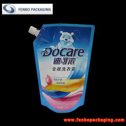 2KG liquid detergent plastic pouch bag-FBXZZLA029 2KG liquid detergent plastic pouch bag-FBXZZLA029