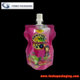 6 oz stand up pouches with nozzle for juice-FBYXZLA040