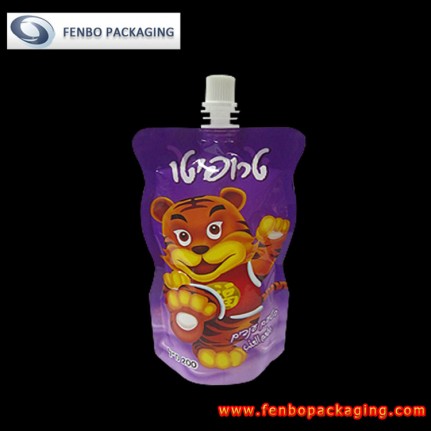 200ml plastic juice stand up pouch with spout and cap-FBYXZLA043B 200ml plastic juice stand up pouch with spout and cap-FBYXZLA043B