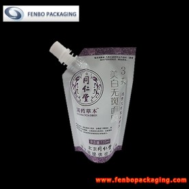 120g flexible packaging spout pouch bag cosmetics packaging pouches-FBXZZLA035