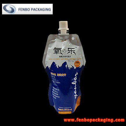 350ml drinking water bag pouch with spout and lid-FBYXZLA055 350ml drinking water bag pouch with spout and lid-FBYXZLA055