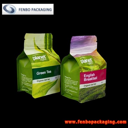 flat bottom gusseted ziplock bags | packaging of tea-FBBBFPD010 flat bottom gusseted ziplock bags | packaging of tea-FBBBFPD010