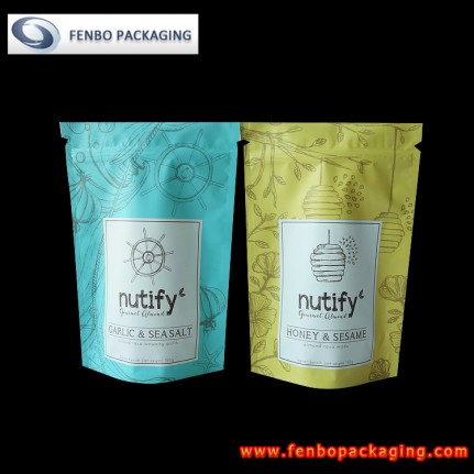 matte standing up pouches zipper | condiment packages-FBLLZL012 matte standing up pouches zipper | condiment packages-FBLLZL012