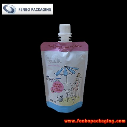 90gram yogurt matte stand up packaging pouches-FBTBZLA124B