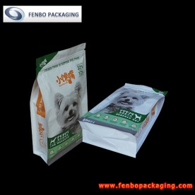 flat bottom gusset zip lock bag | dog treat packaging-FBBBFPD013