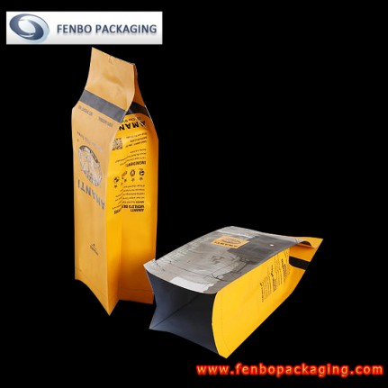 quad seal coffee bag | coffee bag packaging-FBFQD018 quad seal coffee bag | coffee bag packaging-FBFQD018