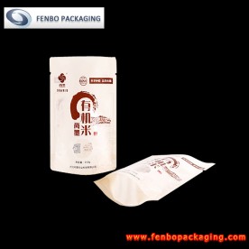 rice stand up pouches window | stand up plastic pouch packaging-FBRFZL016