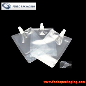 clear liquid spout bags | spout bag packaging-FBTBZL044
