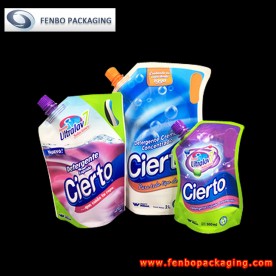 liquid detergent pouches with spout | liquid detergent packaging-FBXZZL032