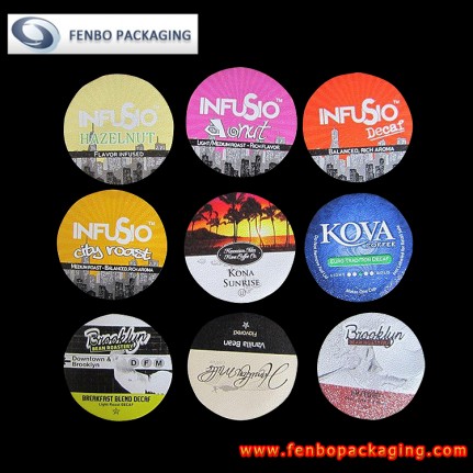 k cup aluminum foil lids suppliers | k cup coffee packs-FBLBDP014