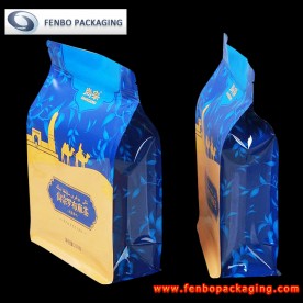 zip top square bottom gusseted pouches bag | packaging for tea leaves-FBBBFPD015