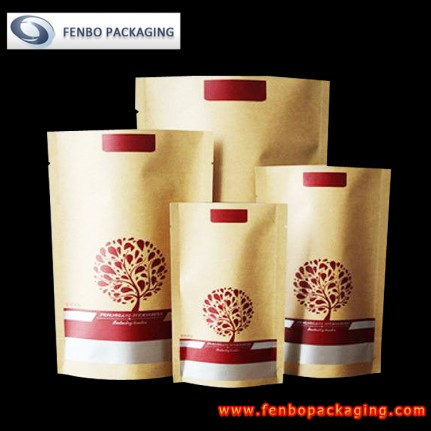 kraft stand up barrier pouches | kraft paper packaging-FBRFZL019 kraft stand up barrier pouches | kraft paper packaging-FBRFZL019